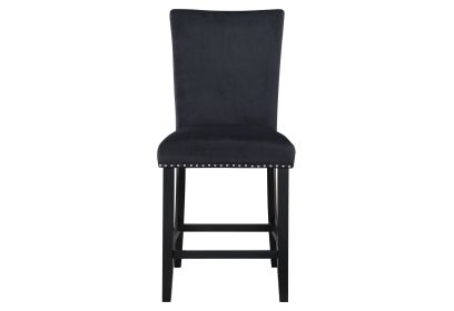 MIKHA BLACK BAR STOOLS (KIT OF 2)