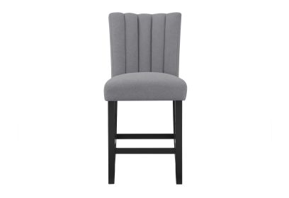 VHONG GREY BAR STOOLS (KIT OF 2)