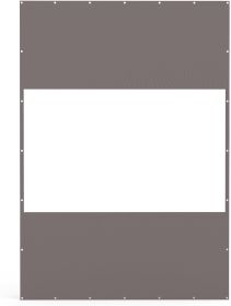 Heavy Duty Outdoor Clear Panel Curtain, 18 oz Waterproof PVC Polyester Curtain, Weather Resistant & Tearproof for Patios, Gazebos, Pergolas